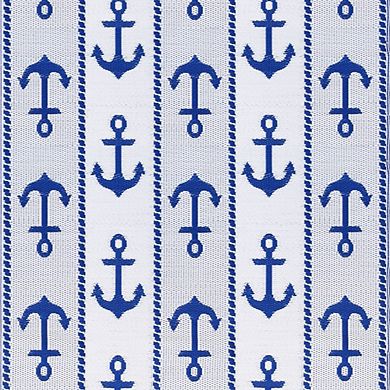 Anchor Blue and White Rug