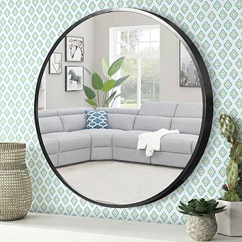 Deep Set Aluminum Frame Accent Mirror