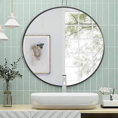 Deep Set Aluminum Frame Accent Mirror