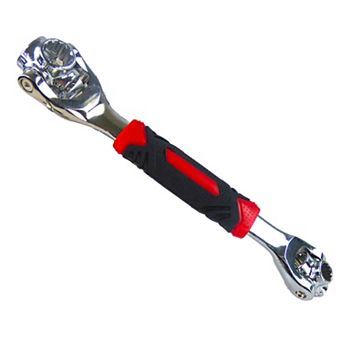 Universal Ratcheting Wrench Socket Set - 48-in-1 SAE Metric Tool with 360 Rotating Head