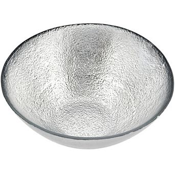 6" Gilded Glass Soup Bowl with Sand-Inspired Pattern Trendy Tableware, 1 pc
