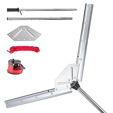 Adjustable Aquatic Weed Rake with Nylon Rope for Ponds, Lakes, and Water Features