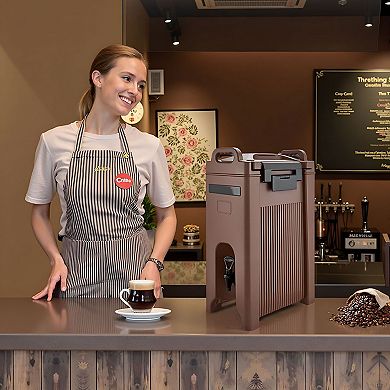 5-Gallon Insulated Beverage Dispenser with Drip-Free Spigot and Foam Insulation