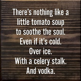 7 x 7 Wood Wall Sign Witty Brunch Quote for Home Bar or Kitchen