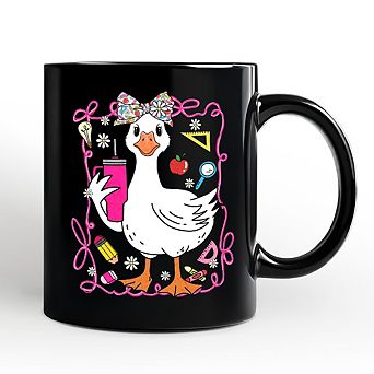 Coquette Teacher Goose Mug, Funny Gift