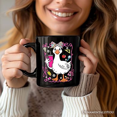 Coquette Teacher Goose Mug, Funny Gift
