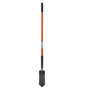 Garden Trench Shovel for Irrigation, Edging, and Root Cutting Tasks - Black