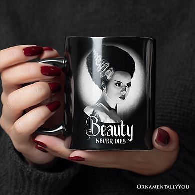 Frankenstein's Bride Spooky Portrait Mug Horror Villain Theme Halloween Gift