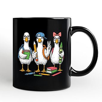 Goose Back to School Mug, Cute Teacher Student Classroom Gift