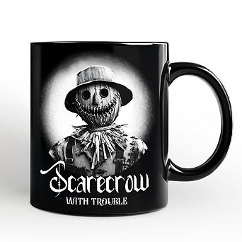 Scarecrow Spooky Portrait Mug Horror Villain Theme Halloween Gift