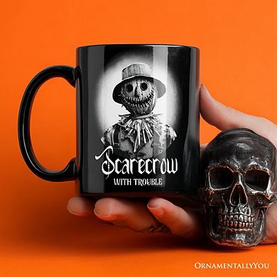 Scarecrow Spooky Portrait Mug Horror Villain Theme Halloween Gift