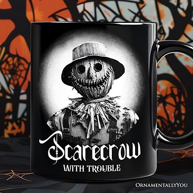 Scarecrow Spooky Portrait Mug Horror Villain Theme Halloween Gift