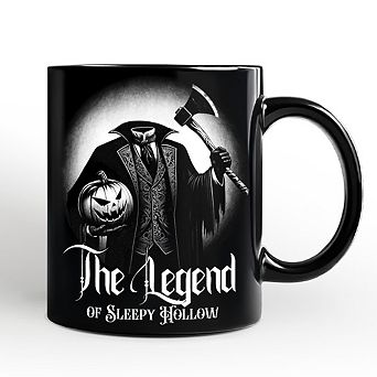 Headless Horseman Spooky Portrait Mug Horror Villain Theme Halloween Gift