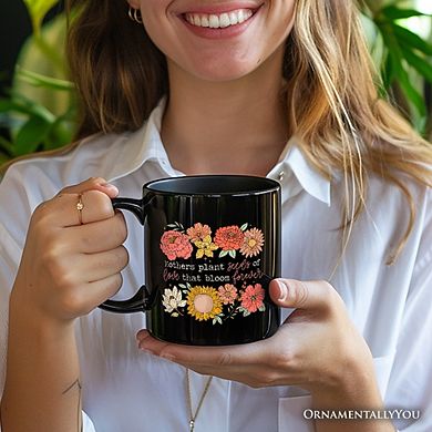 Seeds of Love Mama Floral Mug, Retro Gift for Sentimental Mothers