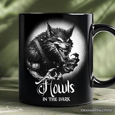 Werewolf Spooky Portrait Mug Horror Villain Theme Halloween Gift