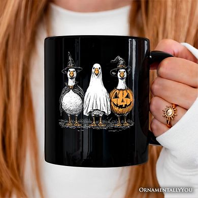 Haunting Honkers Goose Mug, Funny Halloween Costumes Gift
