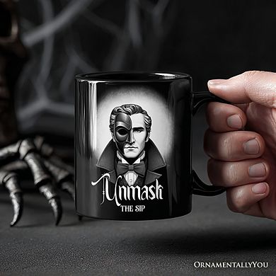Phantom Opera Spooky Portrait Mug Horror Villain Theme Halloween Gift
