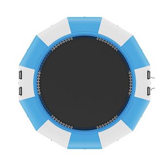 13 ft Inflatable Water Trampoline with Ladder and Pump for Lake Pool and Summer Water Play