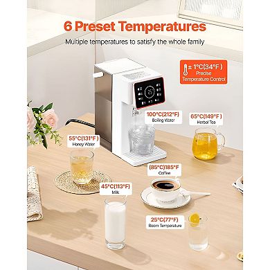 Instant Hot Water Dispenser with Stainless Steel Heating System and LED Display
