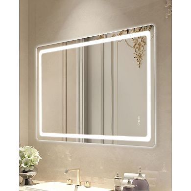 Adjustable LED Bathroom Vanity Mirror 36 x 60-Inch with Anti-Fog and Memory Function