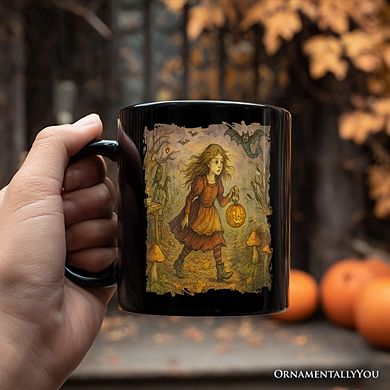 Vintage Alice’s Adventure in Wonderland Mug, Spooky Halloween Gift