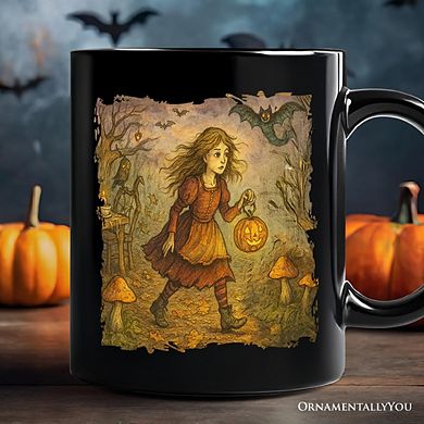 Vintage Alice’s Adventure in Wonderland Mug, Spooky Halloween Gift