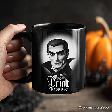 Dracula Spooky Portrait Mug Horror Villain Theme Halloween Gift