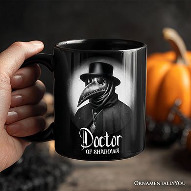 Plague Doctor Spooky Portrait Mug Horror Villain Theme Halloween Gift