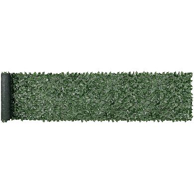 Artificial Ivy Fence Panel 39 x 198 Inches Lifelike Silk Leaves for Privacy and Decor - Green