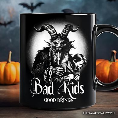 Krampus Spooky Portrait Mug Horror Villain Theme Halloween Gift