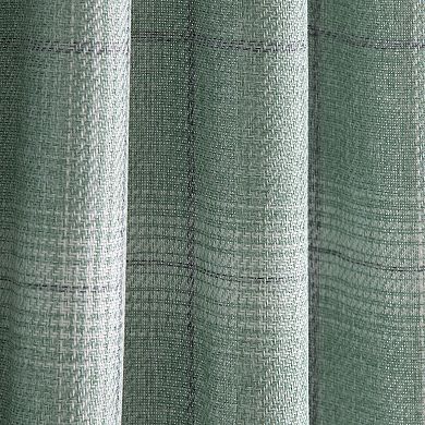 NATCO Light-Filtering Plaid Rod Pocketed Single Window Curtain Panel