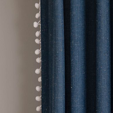 NATCO Light-Filtering Rod Pocketed Single Window Curtain Panel