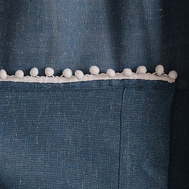 NATCO Light-Filtering Rod Pocketed Single Window Curtain Panel