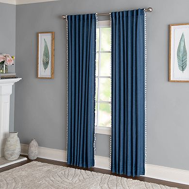 NATCO Light-Filtering Rod Pocketed Single Window Curtain Panel