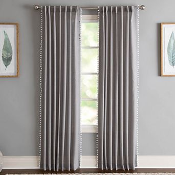 NATCO Light-Filtering Rod Pocketed Single Window Curtain Panel