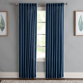 NATCO Light-Filtering Rod Pocketed Single Window Curtain Panel