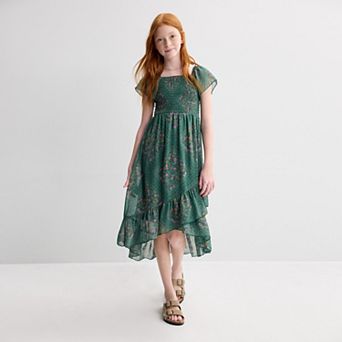 Girls 7-16 Speechless Chiffon Midi Dress with Purse
