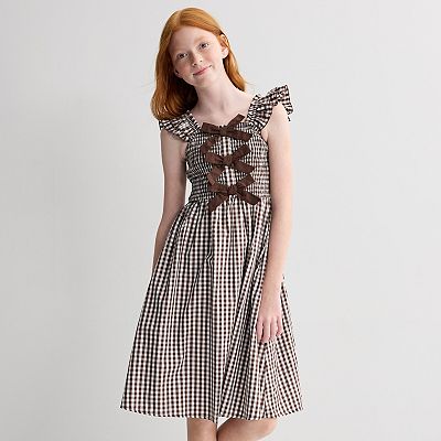 cute pink easter dresses Earresistible Dotted Tiered Dress – Mia Belle Girls SIZE:XXXL The collar and sleeves nav-434 Bundle Packing For Wrinkle
