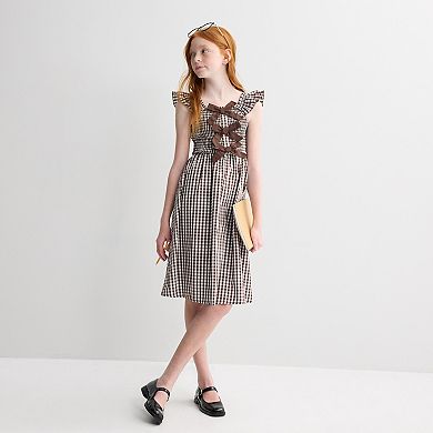 Girls 7-16 Speechless Gingham Midi Dress