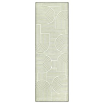 Modern Area Rug Machine Washable Stain Resistant Low Pile Pet Friendly Floor for Living Room