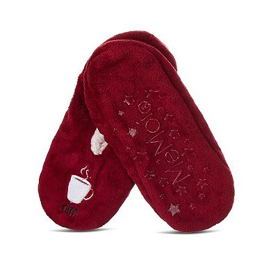 Women's Morning Brew/Night Cap Sherpa Lined Slippers