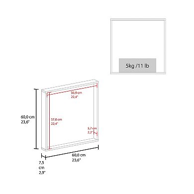Dakota Medicine Cabinet with Mirror and Storage, Wall-Mounted Mordern Bathroom Organizer