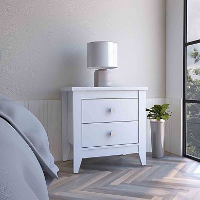 Amara 24" Tall, Two Drawer Nightstand