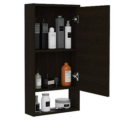 Mariana Medicine Cabinet, One External Shelf, Single Door Mirror Two Internal Shelves