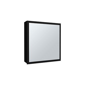 Duma 21.1" H X 19.7" W Mirror Medicine Cabinet, One Door With Four Interior Shelves For Bathroom.