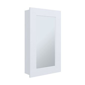 Juno 25.7" H X 15.7" W Narrow Mirror Medicine Cabinet, One Door With Three Shelves