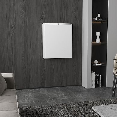 Kaplar 33" Wide X 23" Deep Folding Table With Four Shelves, Floating Table, Retractable Table.