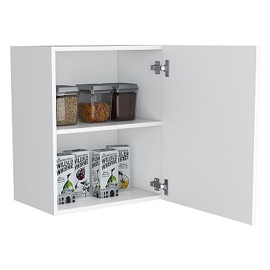 Manchester 20" Wide One-Door And Two Shelves Wall Cabinet