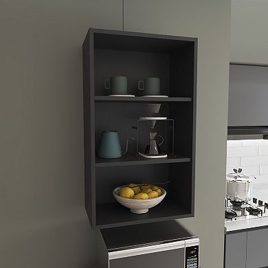 Eco 36" High Open 3-Tier Wall Cabinet, Wall Shelf, Storage Cabinet, Cube Shelf Bedroom, Office.