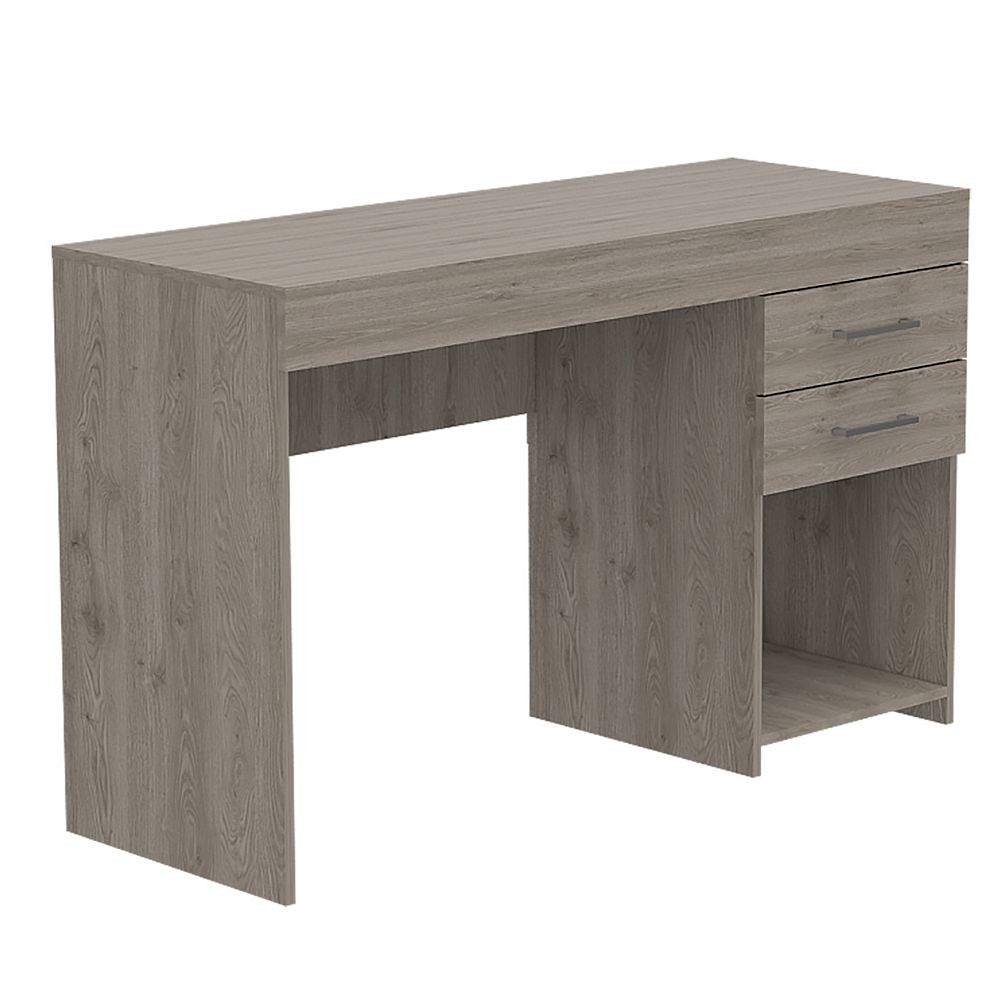 Ibare Two Drawer Computer Desk, One Lower Shelf